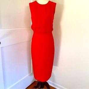💃🏻 Clove (Nordstrom Brand) bodycon red midi dress with cut out on back